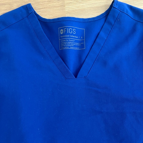 Figs small scrub top electric blue - Picture 2 of 3
